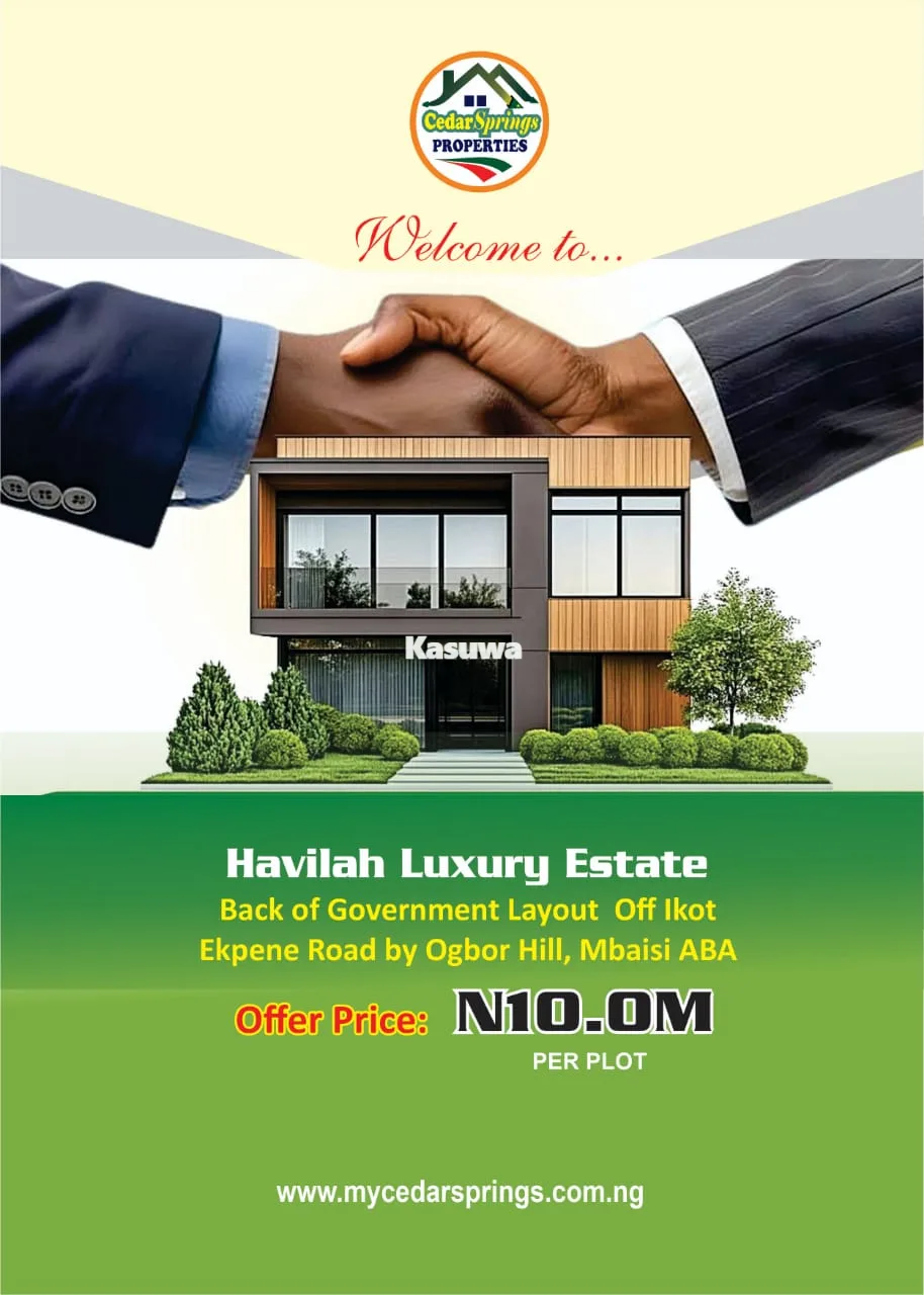 Behind land at festac town Lagos 